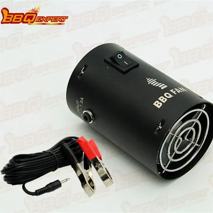 Ventilátor na grilovanie na drevené uhlie