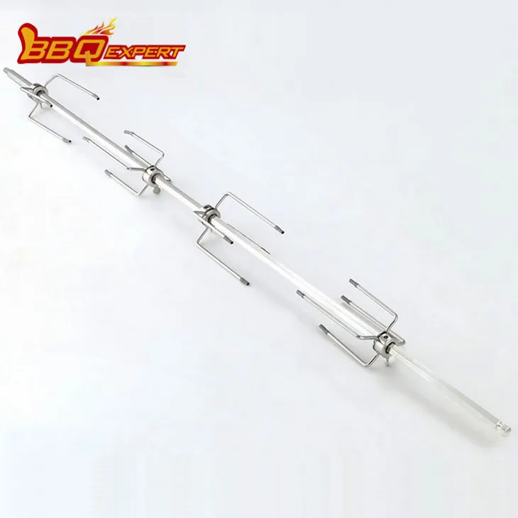 Grilovacia súprava na grilovanie so štyrmi hrotmi z nehrdzavejúcej ocele